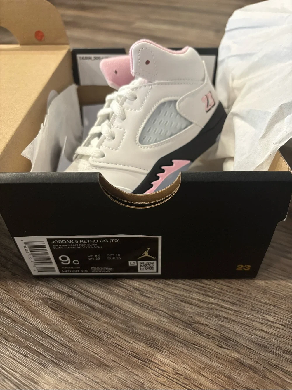 NEW Girl Toddler Jordan 5’s